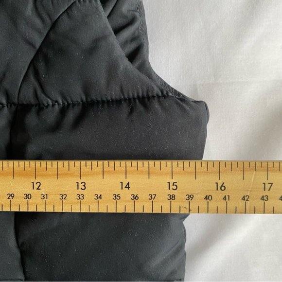 Abercrombie & Fitch Kids Black Puffer Winter Jacket Vest Hoodie Girl's Size XL - Picture 10 of 11